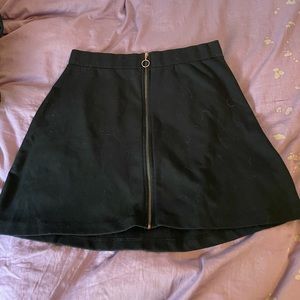 ardene zip up skirt